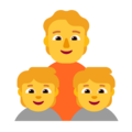 family: adult, child, child on platform Microsoft