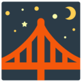 bridge at night on platform Mozilla