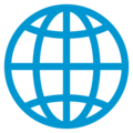 globe with meridians on platform Mozilla