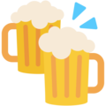 clinking beer mugs on platform Mozilla