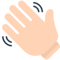 waving hand on platform Mozilla