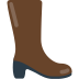 woman’s boot on platform Mozilla