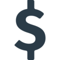 heavy dollar sign on platform Mozilla