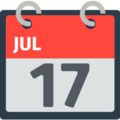 tear-off calendar on platform Mozilla
