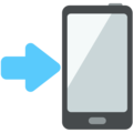mobile phone with arrow on platform Mozilla