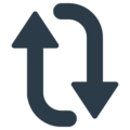 clockwise vertical arrows on platform Mozilla
