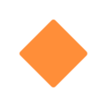 small orange diamond on platform Mozilla