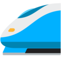 high-speed train on platform Mozilla