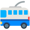 trolleybus on platform Mozilla