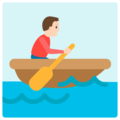 person rowing boat on platform Mozilla