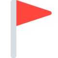 triangular flag on platform Mozilla