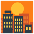 city sunrise on platform Mozilla