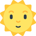 sun with face on platform Mozilla