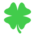 four leaf clover on platform Mozilla
