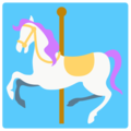 carousel horse on platform Mozilla