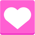 heart decoration on platform Mozilla