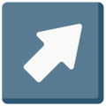 up-right arrow on platform Mozilla