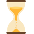 hourglass flowing sand on platform Mozilla
