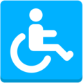 wheelchair symbol on platform Mozilla