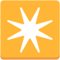 eight-pointed star on platform Mozilla