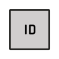 ID button on platform OpenMoji