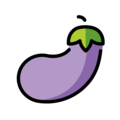 eggplant on platform OpenMoji