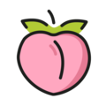 peach on platform OpenMoji