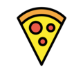 pizza on platform OpenMoji