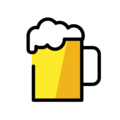 beer mug on platform OpenMoji
