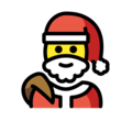 Santa Claus on platform OpenMoji