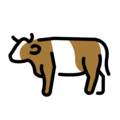 cow on platform OpenMoji