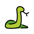 snake on platform OpenMoji