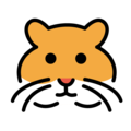 hamster on platform OpenMoji