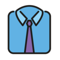 necktie on platform OpenMoji