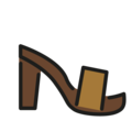 woman’s sandal on platform OpenMoji