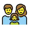 family: man, woman, girl on platform OpenMoji