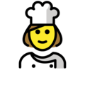woman cook on platform OpenMoji
