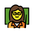 woman teacher on platform OpenMoji