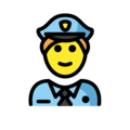police officer on platform OpenMoji