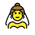 person with veil on platform OpenMoji