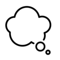 thought balloon on platform OpenMoji