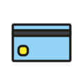 credit card on platform OpenMoji
