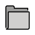 file folder on platform OpenMoji