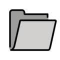 open file folder on platform OpenMoji