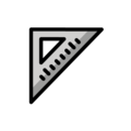 triangular ruler on platform OpenMoji