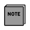 notebook on platform OpenMoji