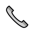 telephone receiver on platform OpenMoji