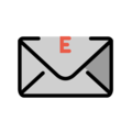 e-mail on platform OpenMoji