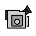 video camera on platform OpenMoji