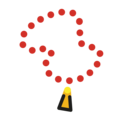prayer beads on platform OpenMoji